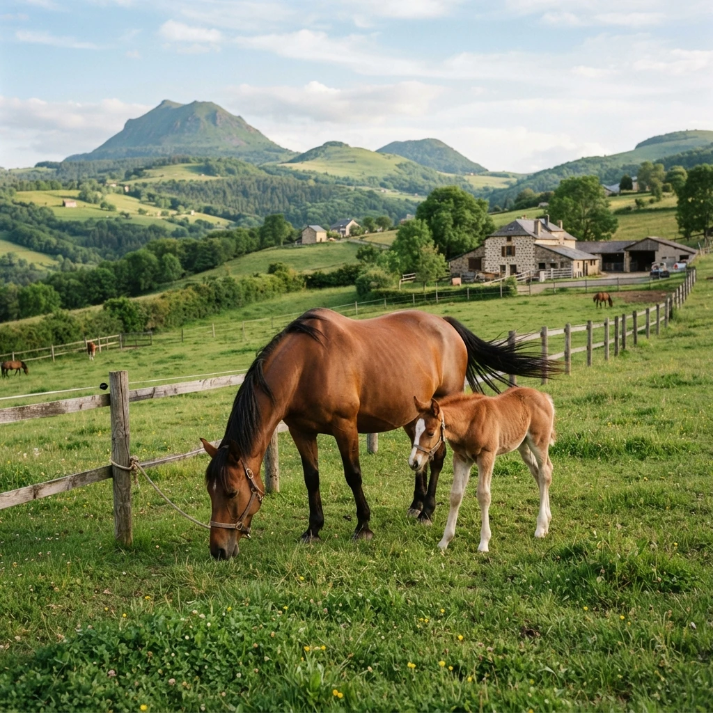 Élevage de chevaux au Ecuries Du Clos Des Vignes, Bézenet